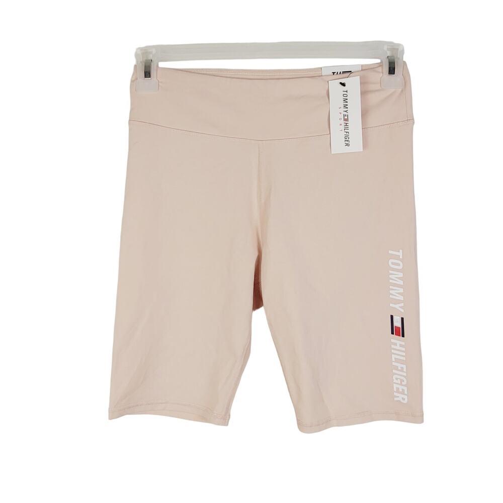 Tommy Hilfiger Sport pink high rise athletic biker shorts size medium